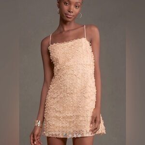 NWT by Anthropologie 3D Floral Embellished Mini Dress